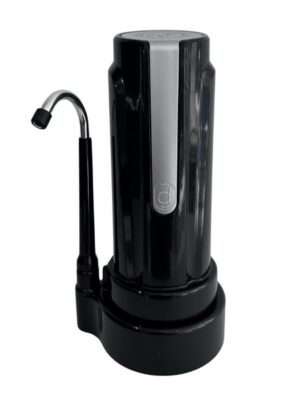 Purificador de agua DVIGI AS PLUS sobre mesada, negro y plata