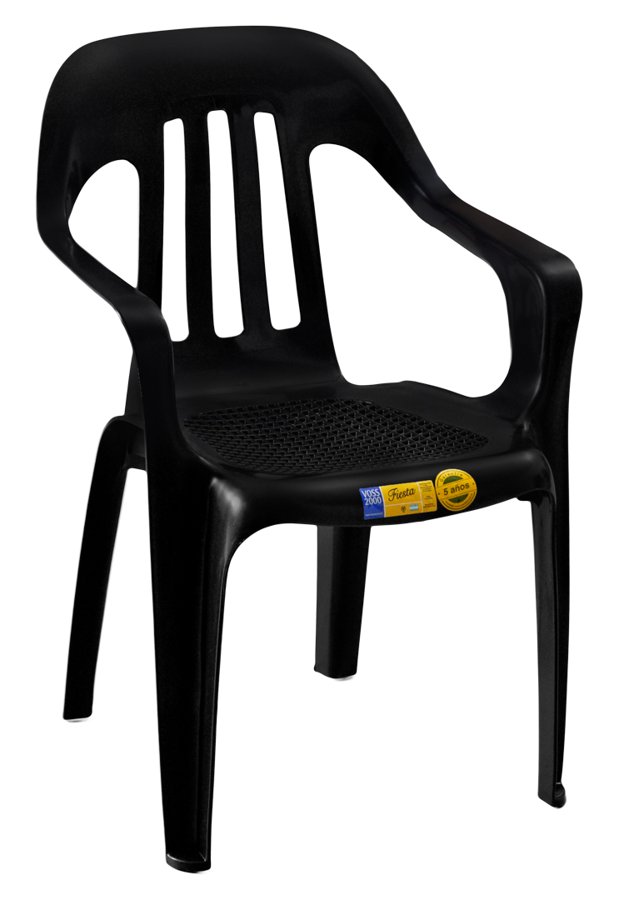 Sillón Fiesta VOSS2000 negro apilable