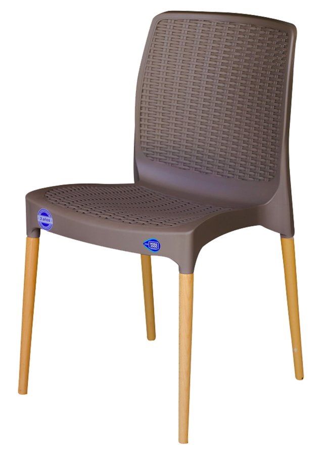 Silla India VOSS2000 con patas de madera