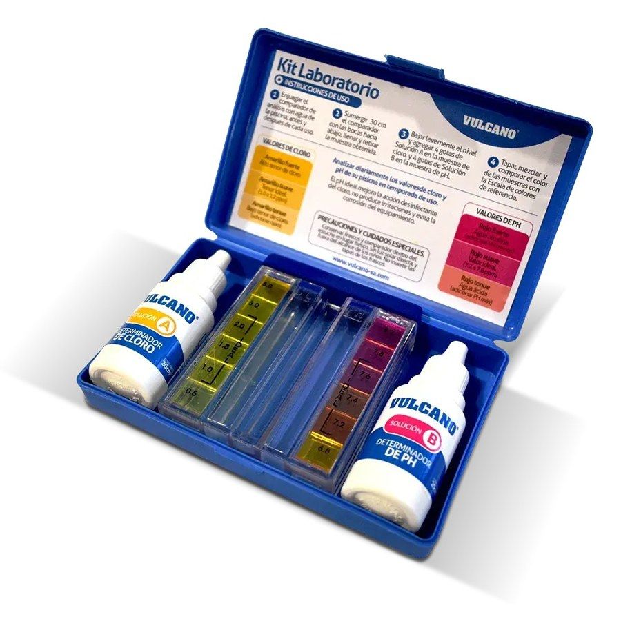 Test kit Vulcano de cloro y pH