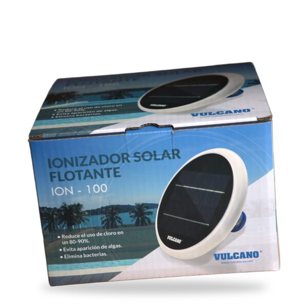 Ionizador solar ION-100 Vulcano en su caja