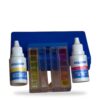 Test kit de cloro y pH Vulcano abierto, con los reactivos