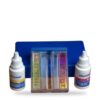 Test kit de cloro y pH Vulcano: tubos de medición y reactivos
